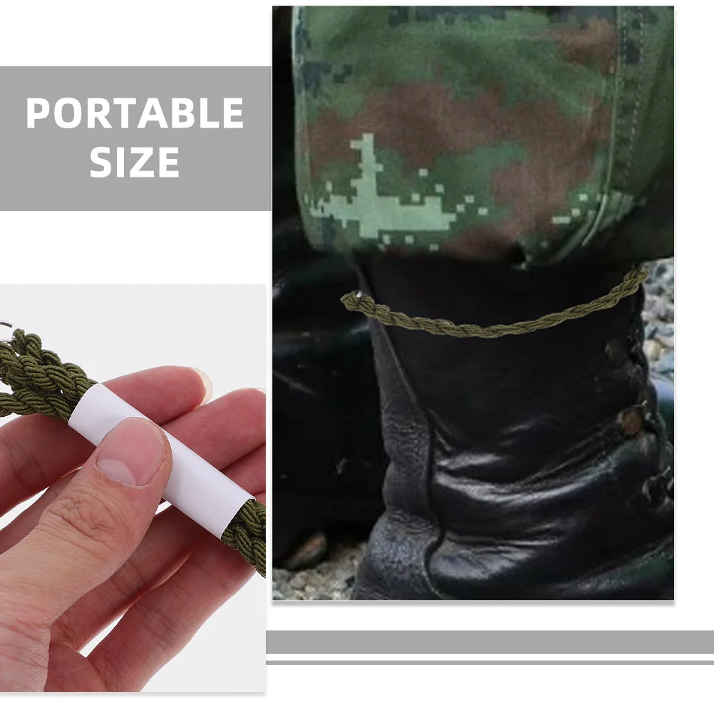 12 個の弾性ブーツ固定バンドハイキングキャンプアウトドアズボンレッグストラップポータブルバンドズボンレッグストラップ