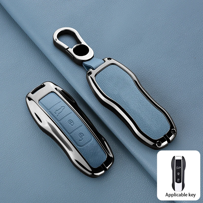 Applicable to Porsche Panamera Spyder Carrera Macan Boxster Cayman Cayenne 911 970 981 991 Zinc Alloy Car Key Protective Case