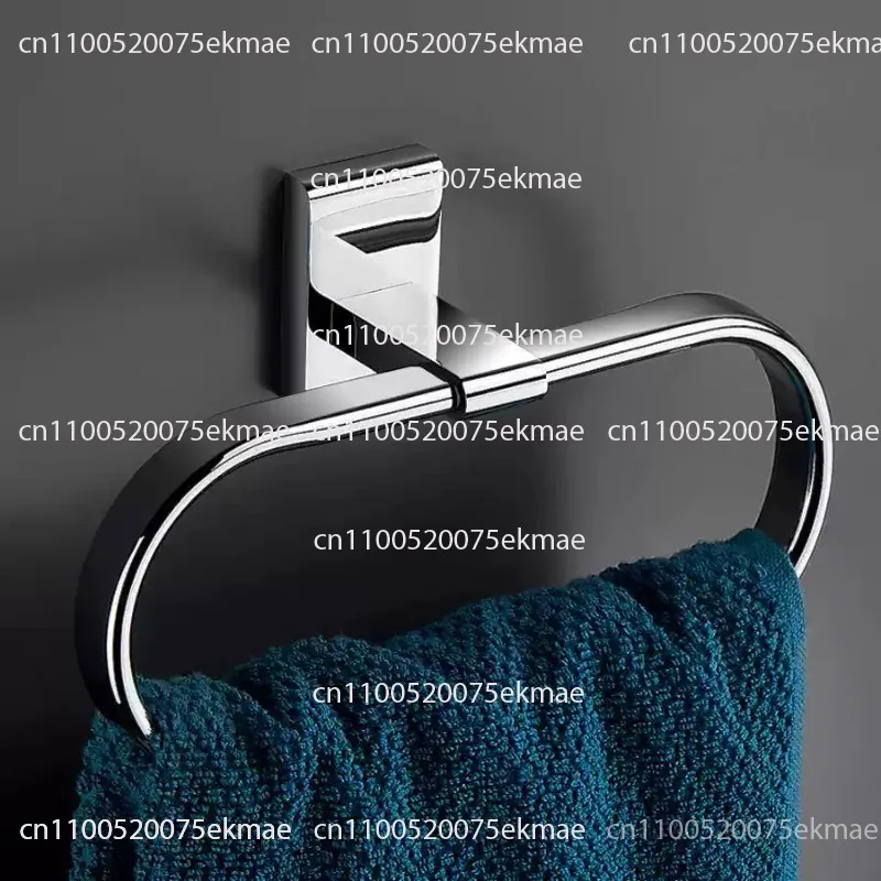 All-copper Towel Ring for The Bathroom – No Drilling Required – for Hand Towels; Round Towel Hook
