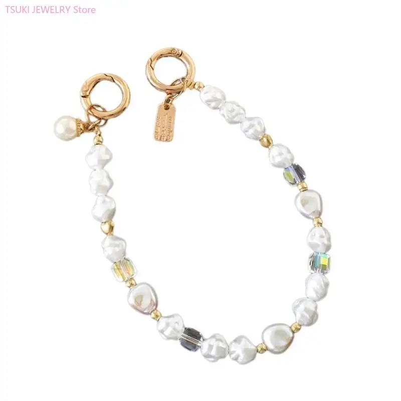 62Ke Fashion Telefon Lanyard Armband Telefon Charme Perlen Perlen Tasche Charme Perlen Perlen Telefon Handgelenksbeutelzubehör