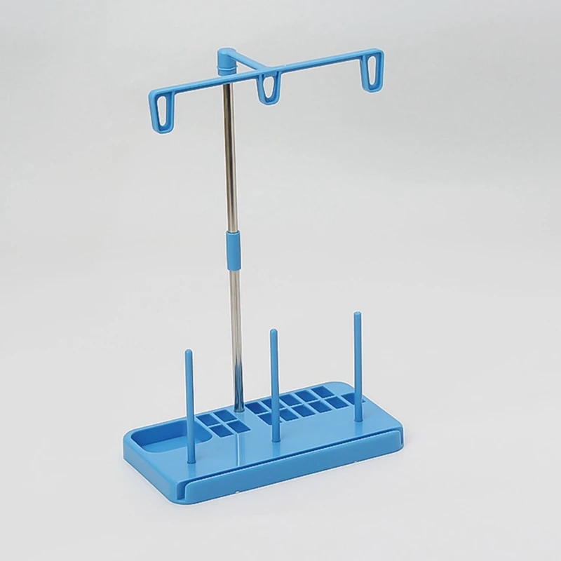 2 suportes da linha dos pces, organizador da linha para máquinas do bordado e de costura, cremalheira da linha para 3 carretéis da linha