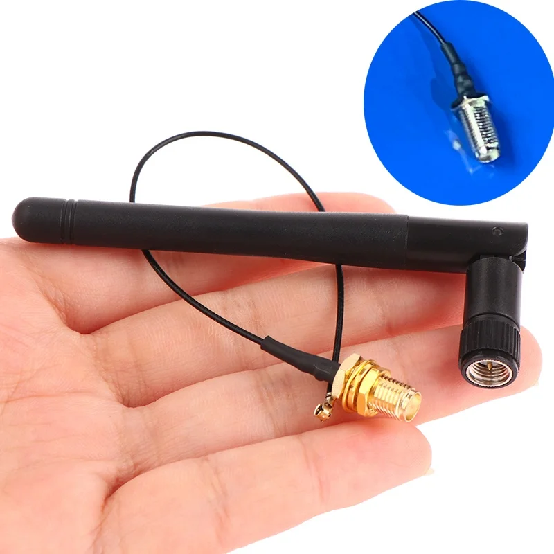 ESP8266 ESP32 Male Pigtail Cable 3dBi WiFi 2.4G Aerial Antenna SMA-KY Male Wireless Router 17cm PCI U.FL IPX To SMA-KY