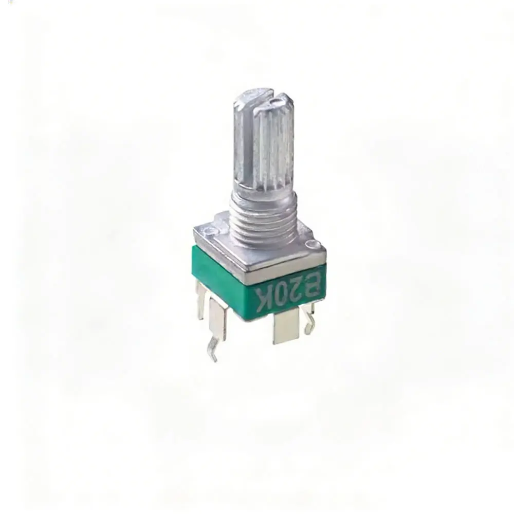 20PCS RK097 Potentiometer Vertical Single Link  B2K 5K 10K 20K 50K 100K 500K 1M Ohm 15mm Gearless 3Pin