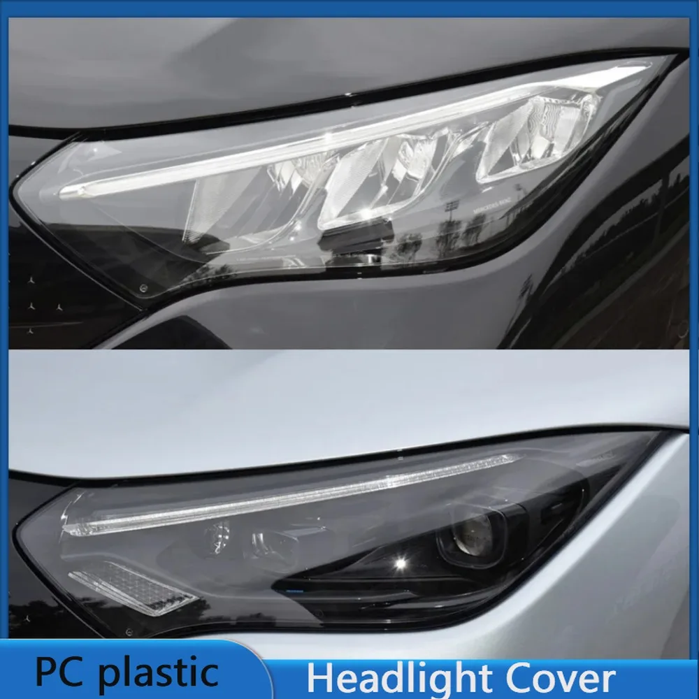 For Mercedes Benz EQE Class W295 2022-2025 Year Front Headlight Cover Transparent Lampshade Headlamp Body Kit Accessories