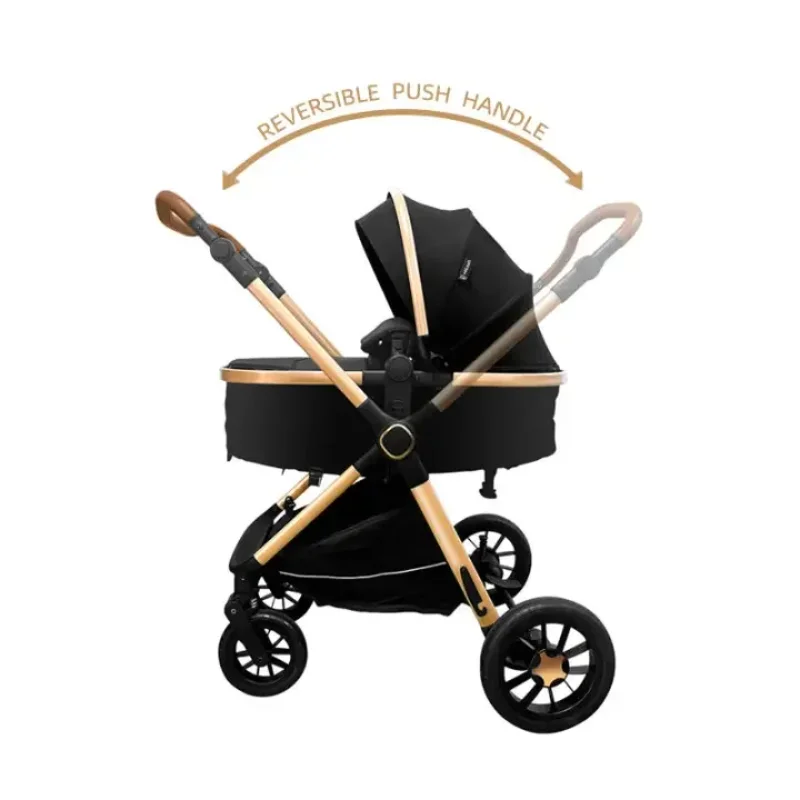 2024 New Folding Double Push baby stroller 3 in 1 Luxury stroller with car seat