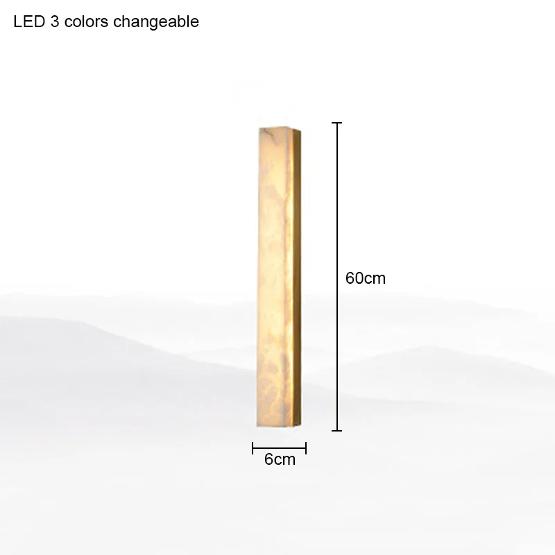 Italiaanse minimalistische marmeren wandlamp gang trap woonkamer achtergrond slaapkamer nachtkastje stripverlichting
