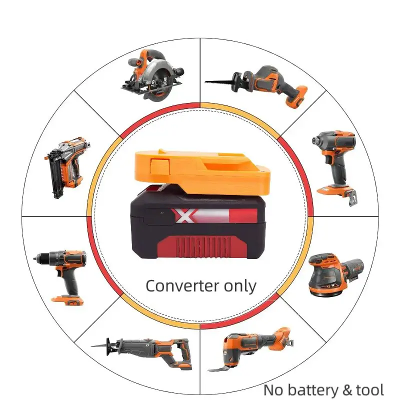 Batterieadapter für Ozito Einhell 18 V Lithium-Adapter auf AEG/starre 18 V bürstenlosen Konverter (Werkzeuge und Batterie nicht im Lieferumfang enthalten).