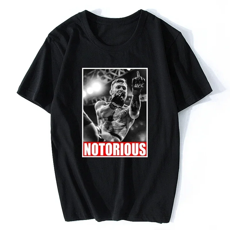 Conor McGregor Men Fan T-shirt Creative Design Graphic Tee Male Fashion Streetwear Tee Cool Shirt Homme Oversized Tees