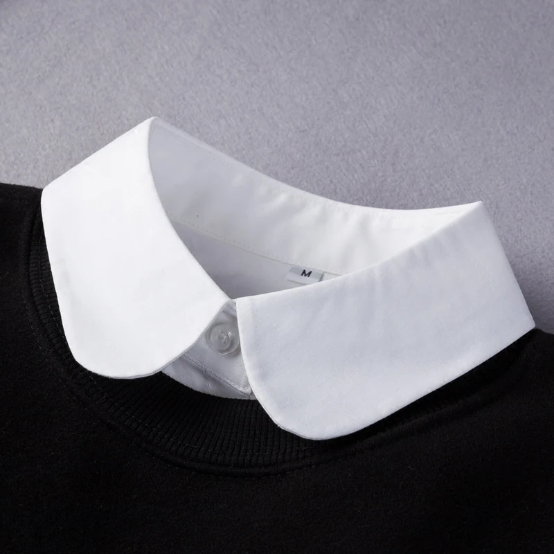 Cotton Fake Collar Decoration Blouse Detachable Shirt Collar Women Sweater False Collars Lapel Top Women Apparel Accessories