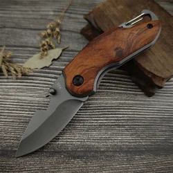 Outdoor Mini X48 Sharp Pocket Knife Folding Knife 5Cr13Mov Blade Wood Handles Tactical Knife Hunting Utility Fruit EDC Multitool