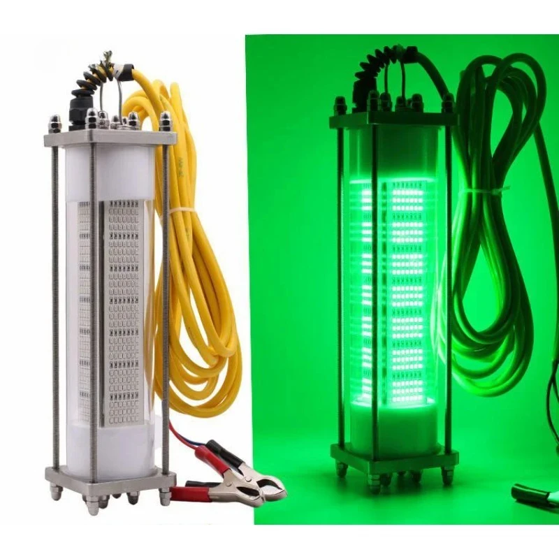 240W 12V IP68 High Power Underwater Lure Fishing Light Underwater Strong Lamp Ice Fishing Lamp Fishing Collection Light