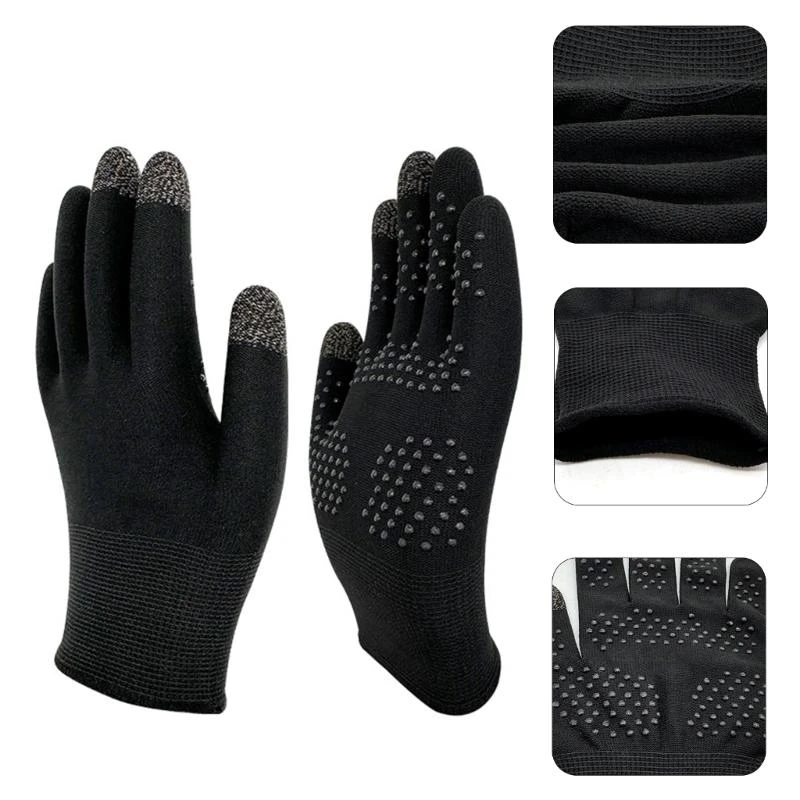 Guantes pantalla táctil 2pcs Gamer Unisex Soft and Sun Protective Gaming manga dedos Mejorar manejo del teléfono