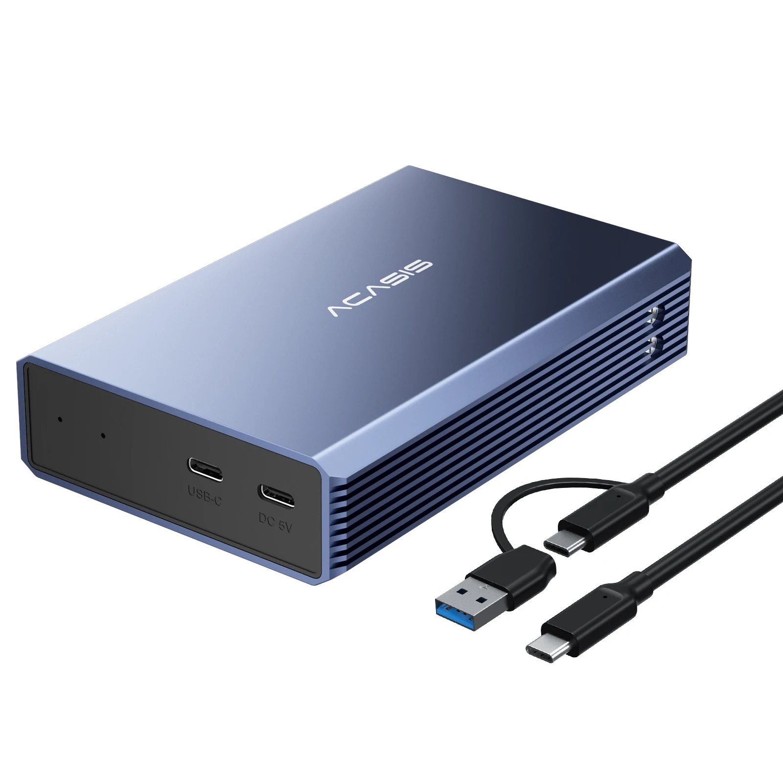 Acasis 48 TB 2.5/3.5 Inch Dual Bay External Hard Drive Enclosure