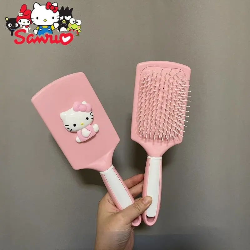 MINISO Melody Hello Kitty Cartoon Comb Creative Rectangular Air Bag Massage Home Antistatic Straight Hair Curly Comb for Kids