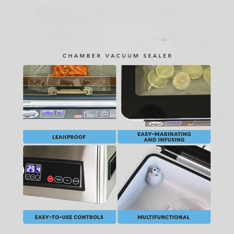 آلة تعبئة اللحوم والأطعمة الرطبة ، آلة سدادة الغرفة ، مدمجة مع شريط السدادة المفرغة