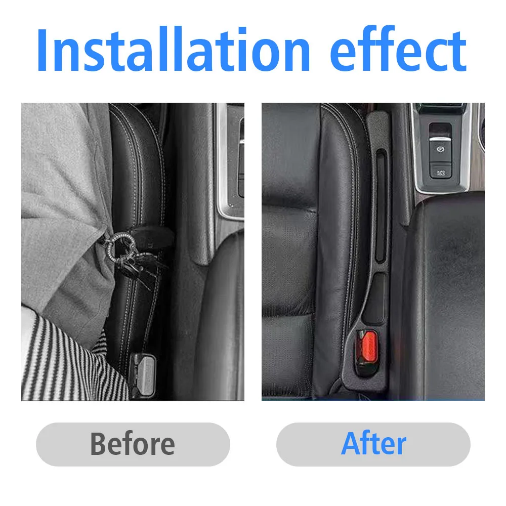 For Audi A1 8X A3 S3 8L 8P 8V A4 S4 B6 B7 B8 B9 A5 A6 S6 C5 C6 C7 C8 A7 TT 8N 8J Car Seat Gap Anti-leak Stopper Strip Organizer