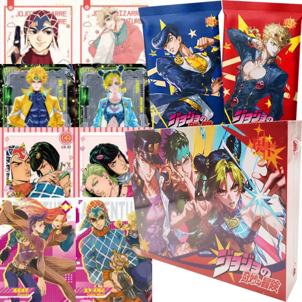 

JoJo's Bizarre Adventure Rare Collection Cards for Fans Kira Yoshikage Retro Magazine Gentleman Cards Anime Peripheral Toy Gifts