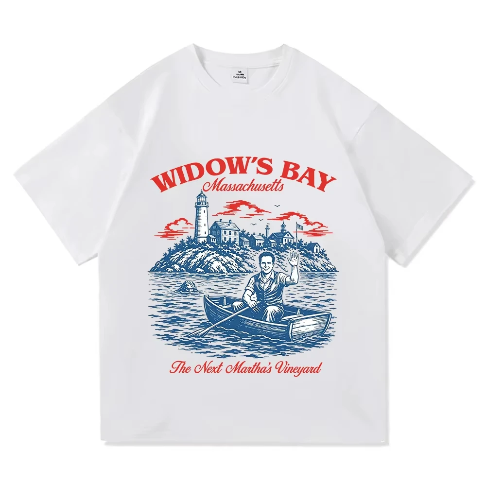 Widows Bay TV Design Print TShirts 2026 Men Women Hip-hop T-shirt Summer Loose Casual 100%Cotton Vintage High Quality T Shirts