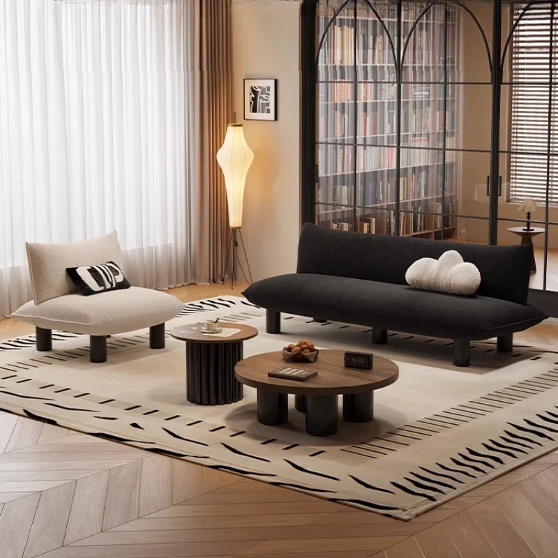 

Balcony Patio Living Room Sofas Gaming Luxury Designer Mid Century Sofas Children Modern Nordic Wood Divano Library Furniture