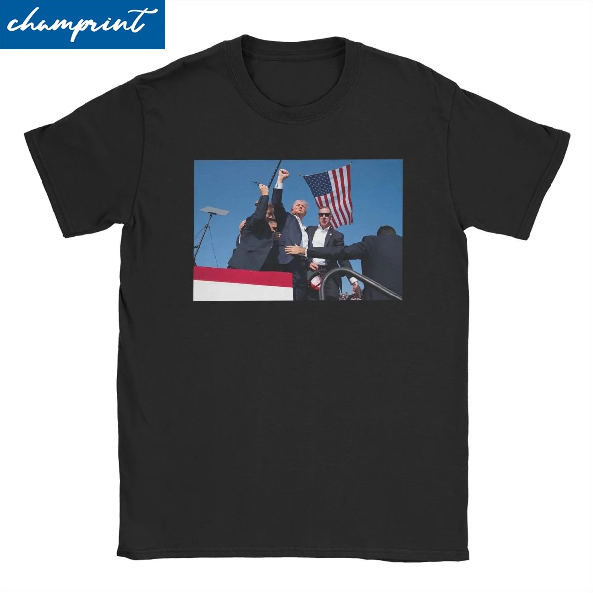 Trump Assassination 2024 Election Rally for Men Women T Shirts Awesome Tees Short Sleeve T-Shirts Pure Cotton Unique Clothes