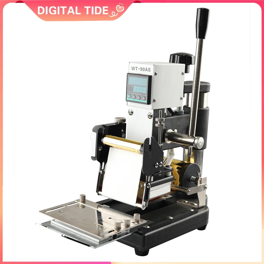 Hand Pressure Fully Automatic Embossed Silver Stamping Machine Digital Display Manual PVC Card Embossed Stamping Machine