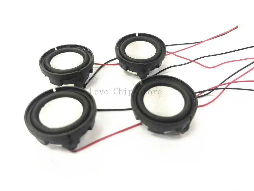 4 Ohms 8 Ohm 2/3W 24mm Full Range Speaker Neodymium Mini Audio Mobile Device Bass Sound Loudspeaker Rubber Edge DIY Home Theater