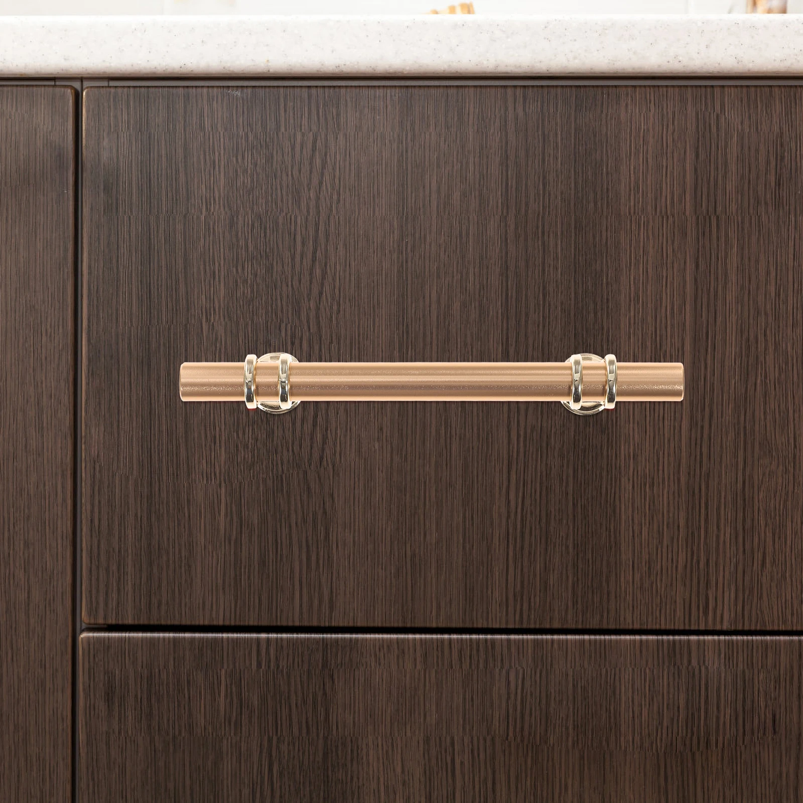 

Solid Aluminum Alloy Drawer Pull Cabinet Handle Smooth Surface Durable Replacement Furniture Pulls Wardrobe Closet Storage No