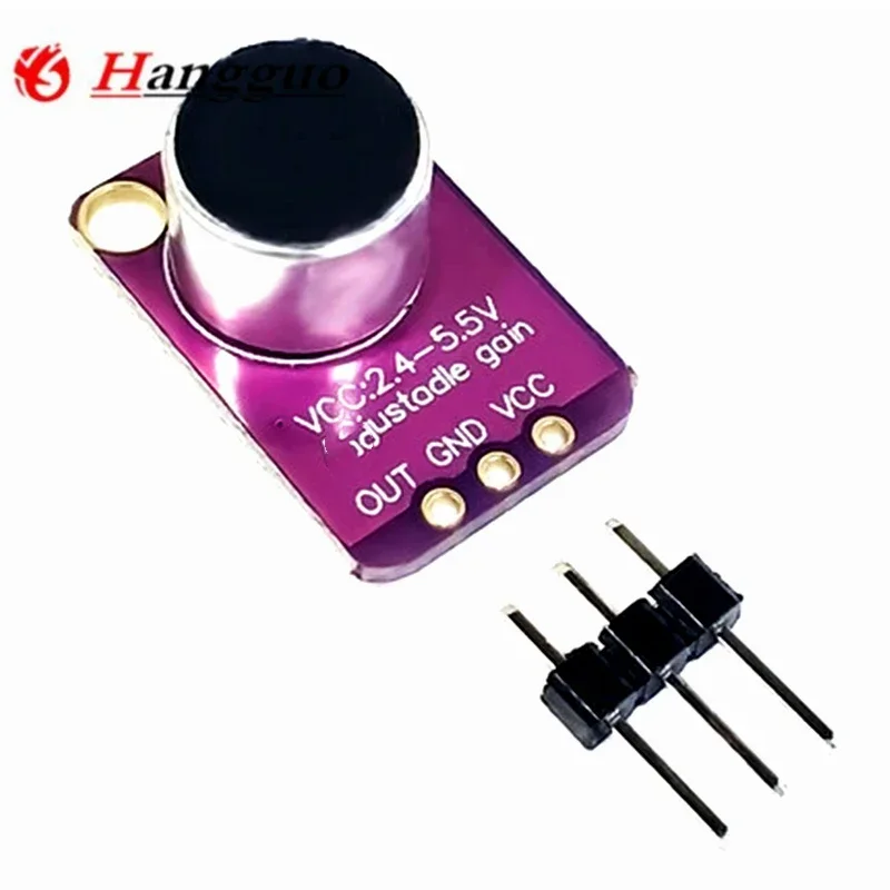10PCS/Lot Brand new originalGY-MAX4466 Electret Microphone Amplifier Module  Adjustable Gain AmplifierBoard2.4-5V DC For Arduino