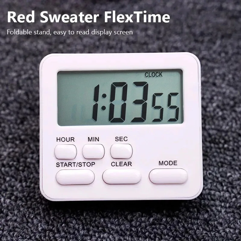 Kitchen Timer LCD Digital Display Cooking Countdown Alarm Clock Sleep Stopwatch House Kitchen Accessory