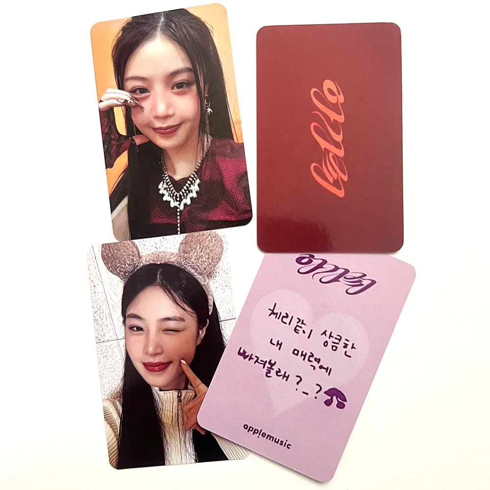 6Pcs/Set SOOJIN RIZZ Agass Solo Album Photocards Double Sides SEOTANG Fashion Selfie Lomo Cards Fans Birthday Collection Gifts