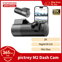 DDPAI M2 Dash Cam 2K Resolution Smart Voice Control Dashcam Support 24H Parking Monitor Night Vision 330° Rotatable Car DVR