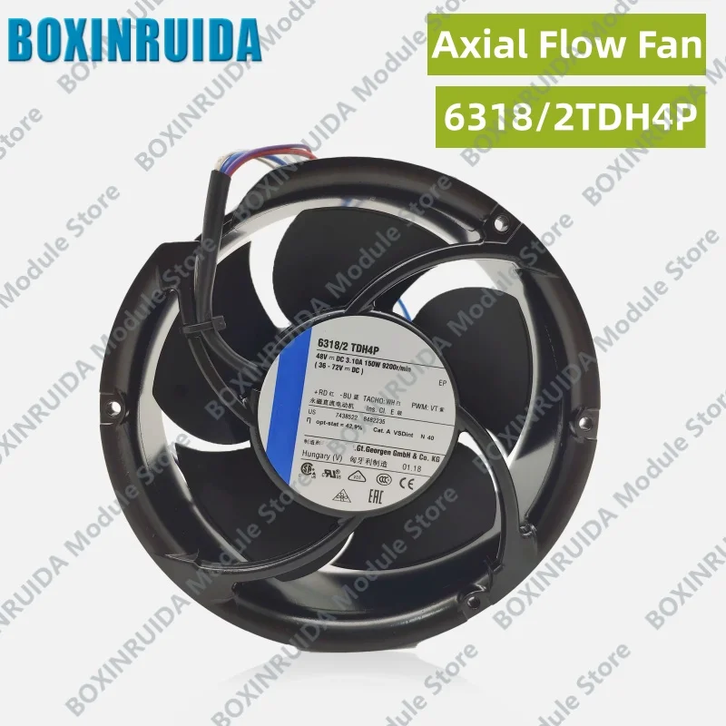 Brand new original 6318/2TDHHP 6318/2TDH4P 48V 66W/127W inverter cooling fan
