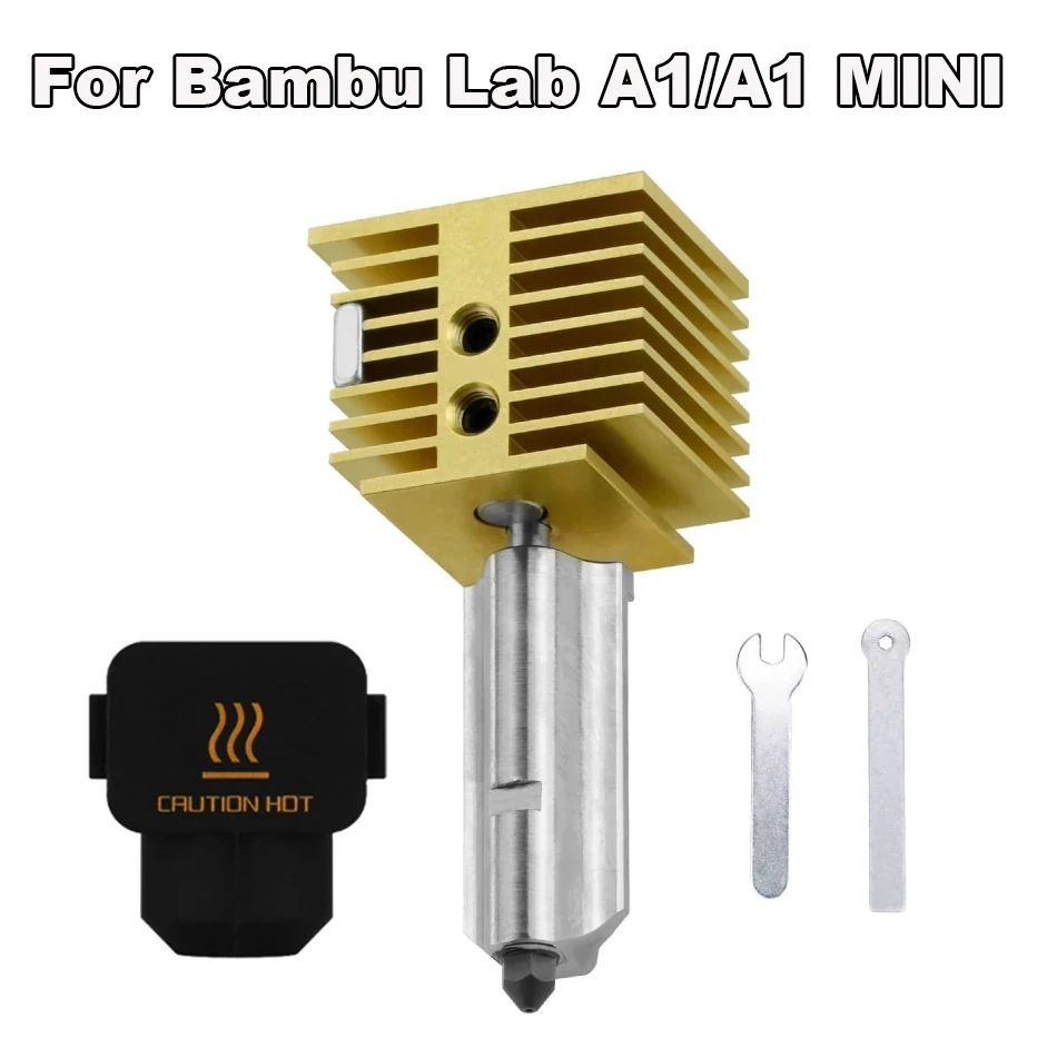 

Новый обновленный комплект Hotend для Bambu Lab A1 mini Assembly Hotend Сменная насадка для 3D-принтера Bambu Lab A1 A1 mini печатающая головка