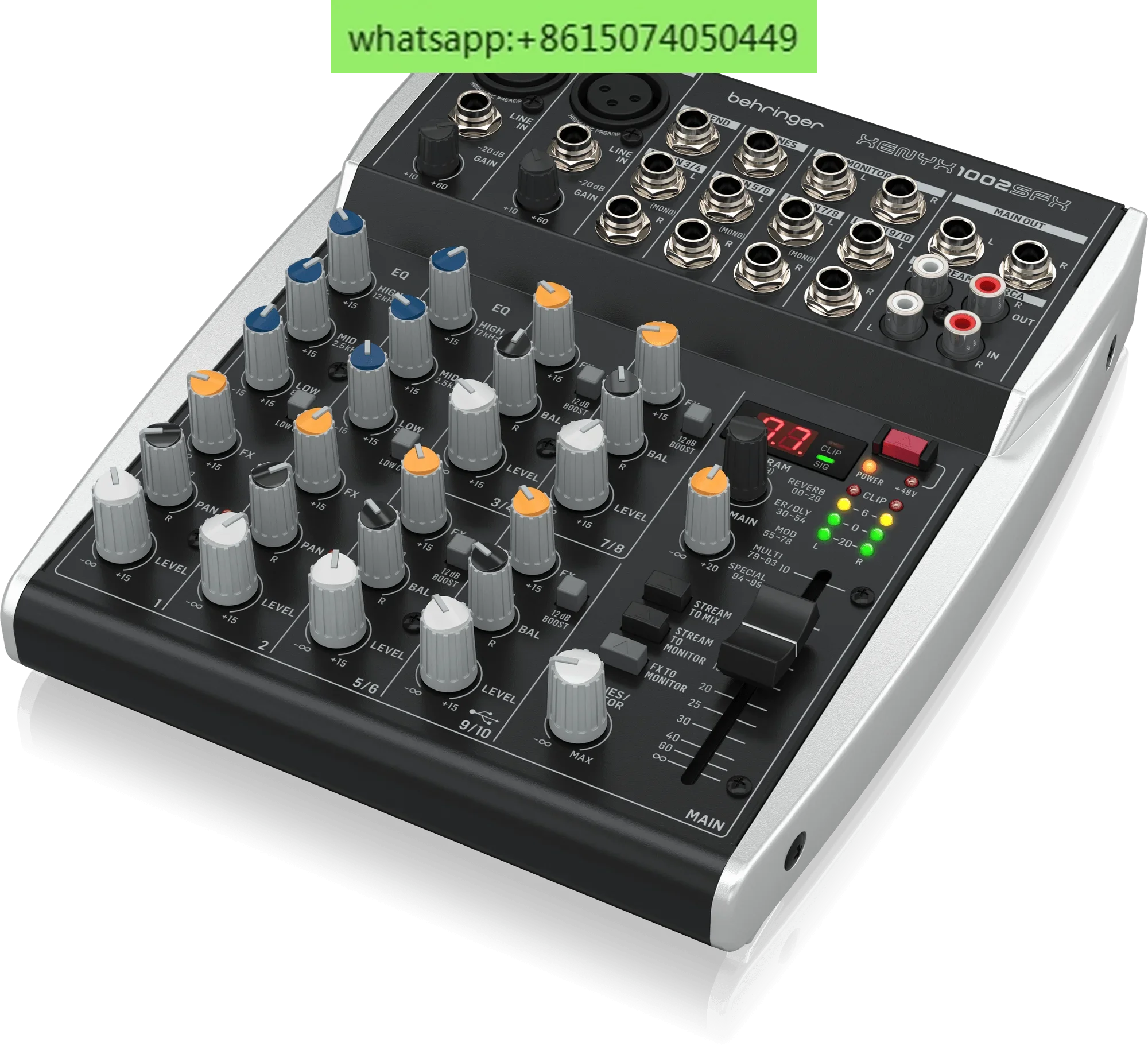 BEHRINGER 1002SFX Premium 10-Input 2-Bus Mixer Professional Premium,ltra-low noise,high headroom analog mixer