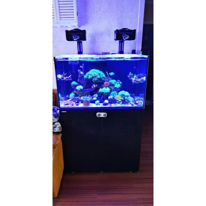Seawater tank 60 bottom filter sea tank living room aquarium household jellyfish ornamental sea fish