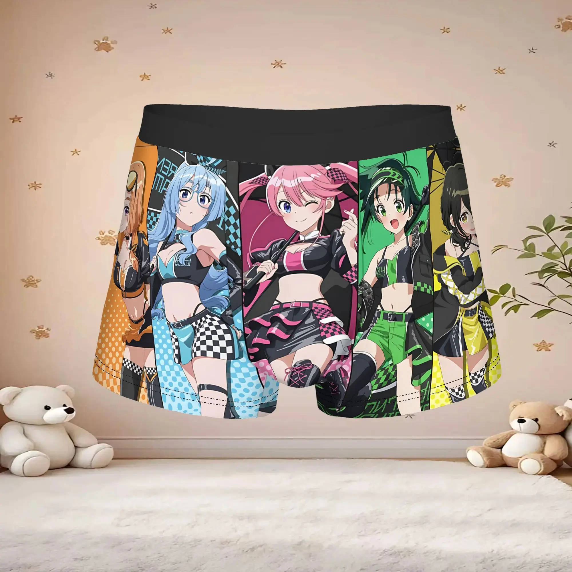 Popular Anime Game Theme Of Romance Girls boxers adults 18 plus Underpants Homme Panties Men's Underwear Shorts Boxer Briefs