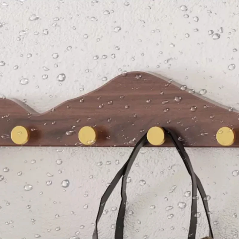 Cheap Entrance Coat Hangers Wall Living Room Wooden Hotel Clothing Rack Cute Clearance Space Saving Furniture Home Furniture