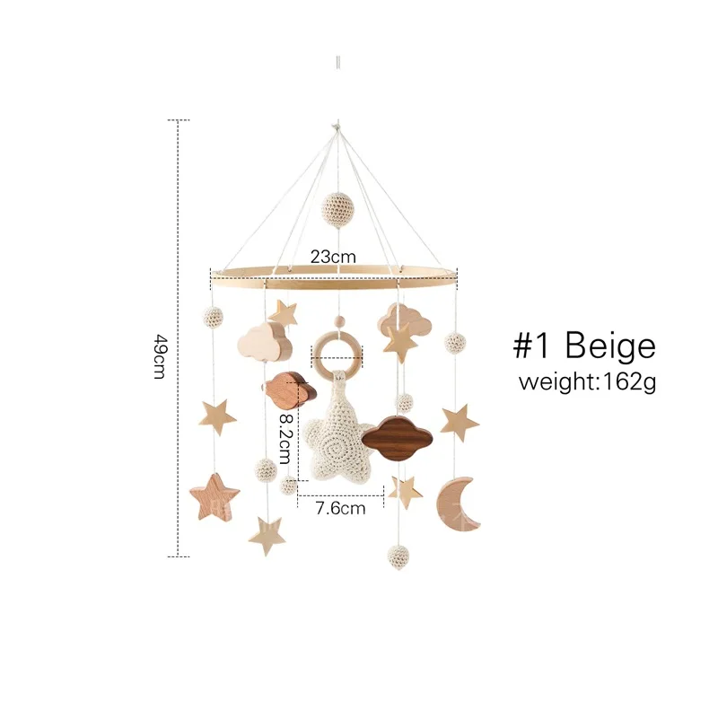 Rotatable Puzzle Pendurado Bed Bell para o bebê, Dormindo com Wind Chime, Brinquedo recém-nascido