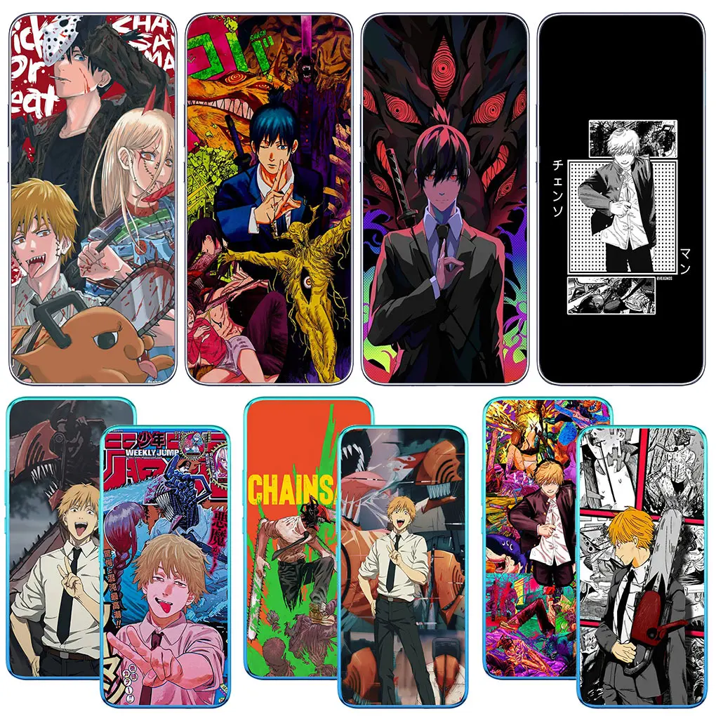 Чехол для телефона Chainsaw Man Gir Denji Makima для Motorola Moto Edge 40 50 Pro 30 neo 20 Ultra One Fusion E22 E40 E30, мягкий чехол