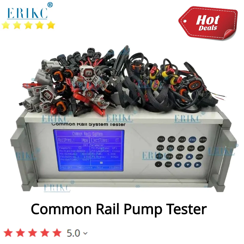 Common Rail Diesel Injector Tester Tool Pump Test Kit E1024144 Electromagnetic and Piezoelectric Tools for Bosch Denso Delphi