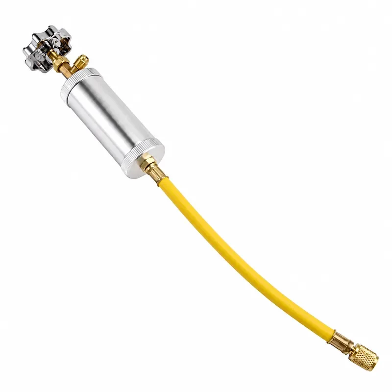 AEF2-Auto Oil Dye Injector R12R R134A 2Oz A/C Dye Injector Air Conditioning Filling Tube Car Oil Injector