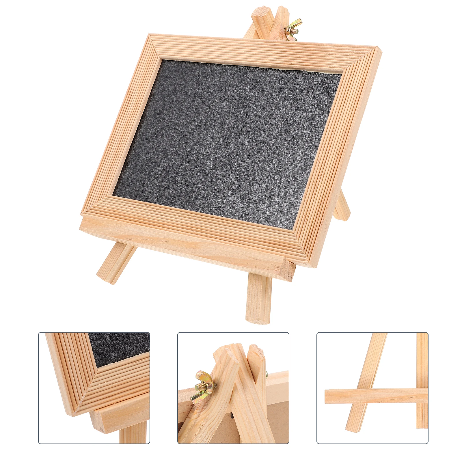 

1 Set Multipurpose Small Wooden Chalkboard Painting Drawing Shop Message Board Home Writing Desktop Tabletop Blackboard