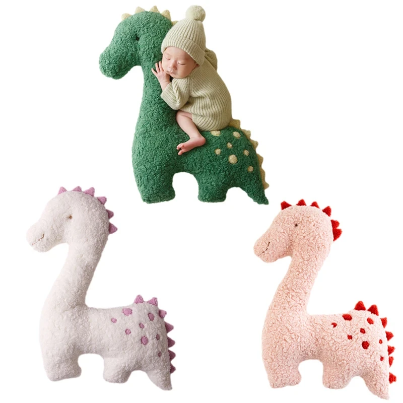 0-3 Month Baby Photography Props Plush Dinosaur Doll Infant Posing Prop Studio Baby Boy Girl Shooting Accessories