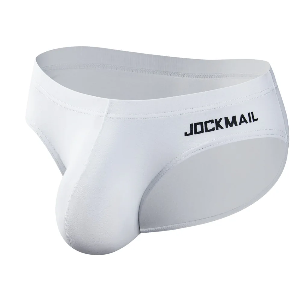 Jockmail Cotton Mens Briefs Sexy Elephant Gay Underwear Solid Color Simple Sissy Fitting Clothing Soft Micro Panties for Man