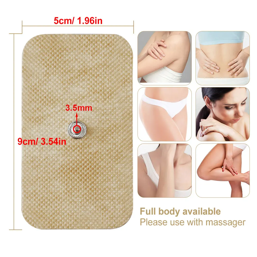 Health Electrode Pads for EMS Tens Acupuncture Digital Therapy Machine Massager Patches Pad Medium Frequency Replacement Sticker