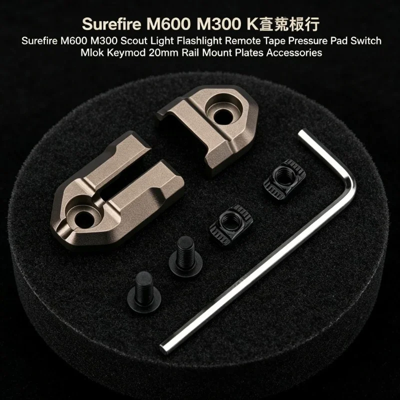 Remote Tape Pressure Pad Switch For Surefire M600 M300 Scout Light Mlok Keymod 20mm Picatinny Rail Mount Parts