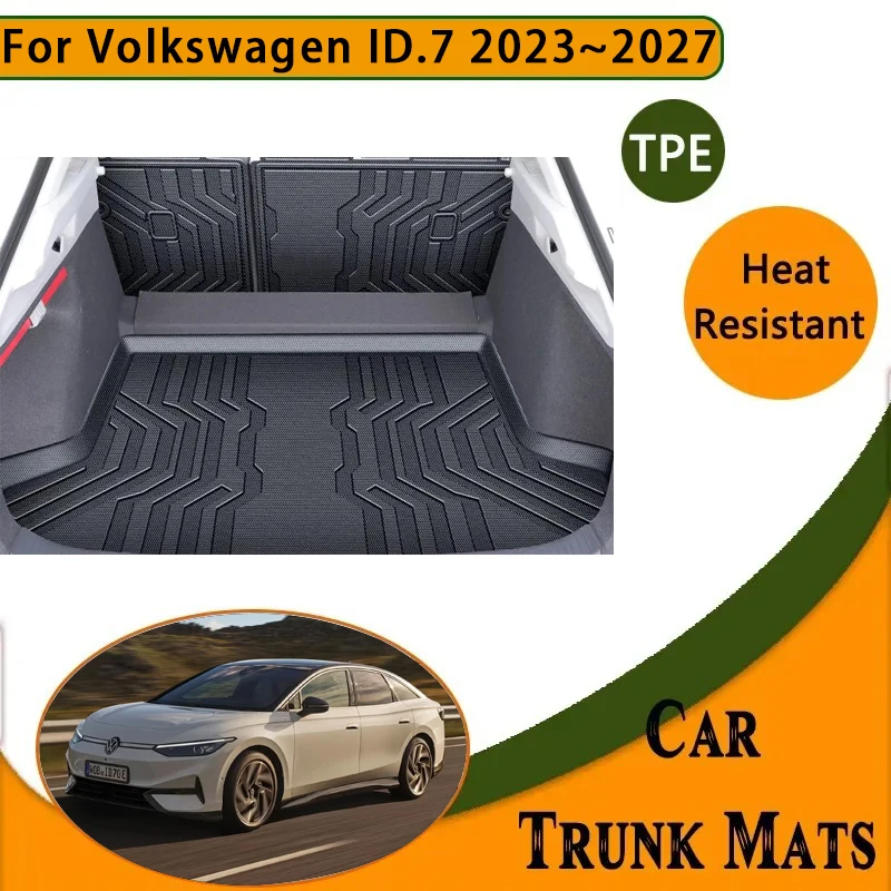 

Car Trunk Mat For Volkswagen ID.7 VW ID7 2023 2024 2025 2026 2027 Waterproof Carpet Storage Pad Cargo Liner Rug Auto Accessories