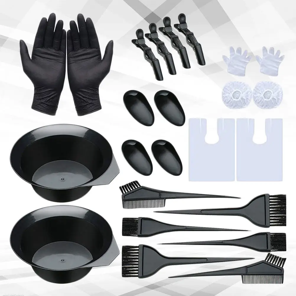 

1Set Practical Hair Dyeing Kit Essential Accessories for Salon and Personal Use Non-Chaotic Trouble-Free Dyeing Gift