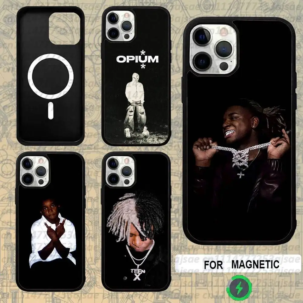 Rapper Ken Carson A Great Chaos For Magsafe Wireless Charger Case For iPhone 18,15,16,17,13,14,11,12,Pro,Max,Plus,E,Air,Mini