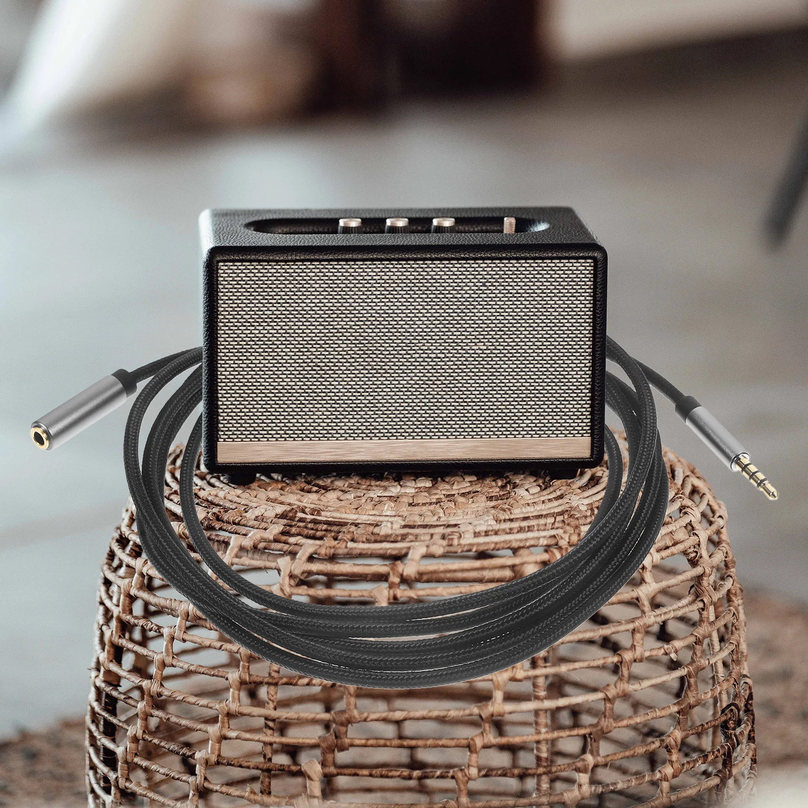 Câble d'extension Audio 3.5mm mâle à femelle, Extension de prise casque pour transfert de Signal Stable, Compatible avec l'autoradio